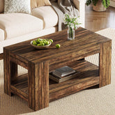 Tribesigns Mesa de centro 120 x 60 x 60 cm, Mesa de salón Mesa de centro rectangular 3