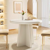 Tribesigns Mesa de comedor redonda pequeña para 4 personas, Mesa de comedor de 80 cm 3