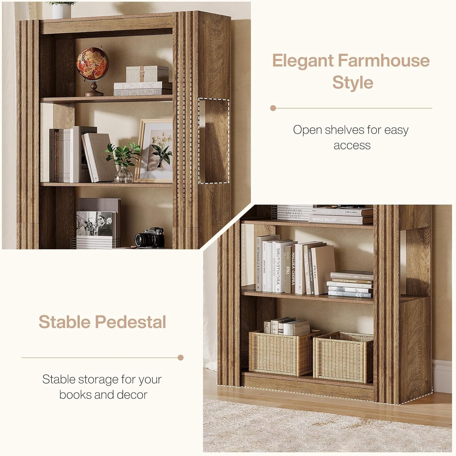 Tribesigns Estantería independiente de 180 cm de altura con 5 estantes abiertos, Estantería de oficina