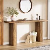 Tribesigns Mesa consola de 160 x 30 x 80 cm, Mesa de entrada rectangular de madera 3