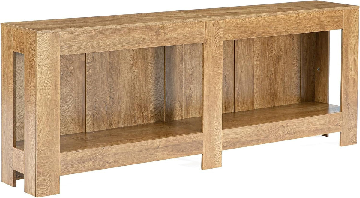 Tribesigns Mesa consola con espacio de almacenamiento de 200 cm, Estilo rústico para recibidor o salón