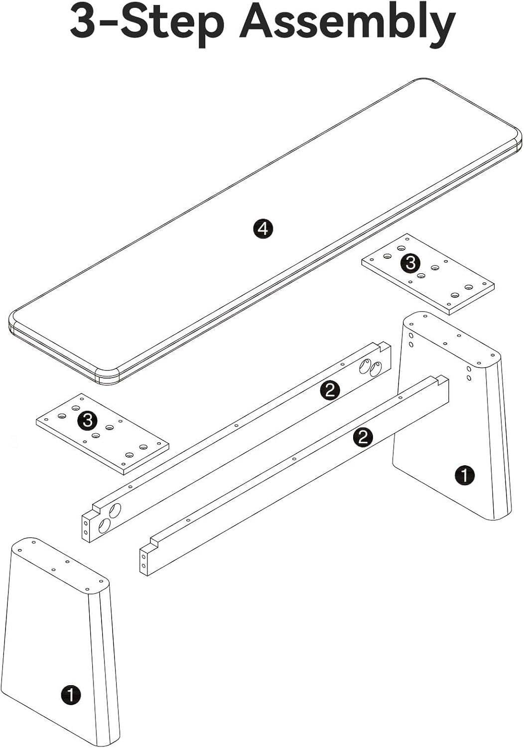 Tribesigns Banco zapatero de 140 cm de madera maciza, Banco de estilo rústico para 2-3 personas