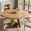 Tribesigns Mesa de comedor, Mesa de cocina redonda de 120 cm para 4 personas