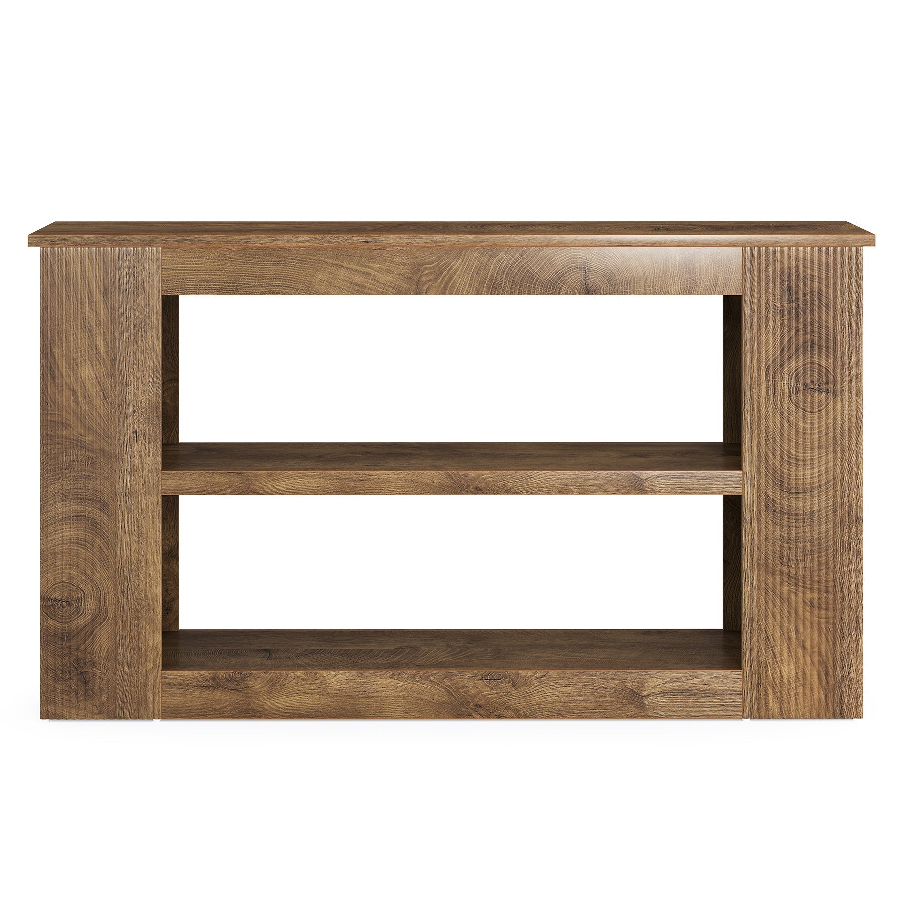 Tribesigns Tavolo consolle da 140 cm, tavolo da ingresso con 3 ripiani per divano