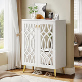 Tribesigns Zapatero de 5 niveles con espejo para 25 pares de zapatos 3