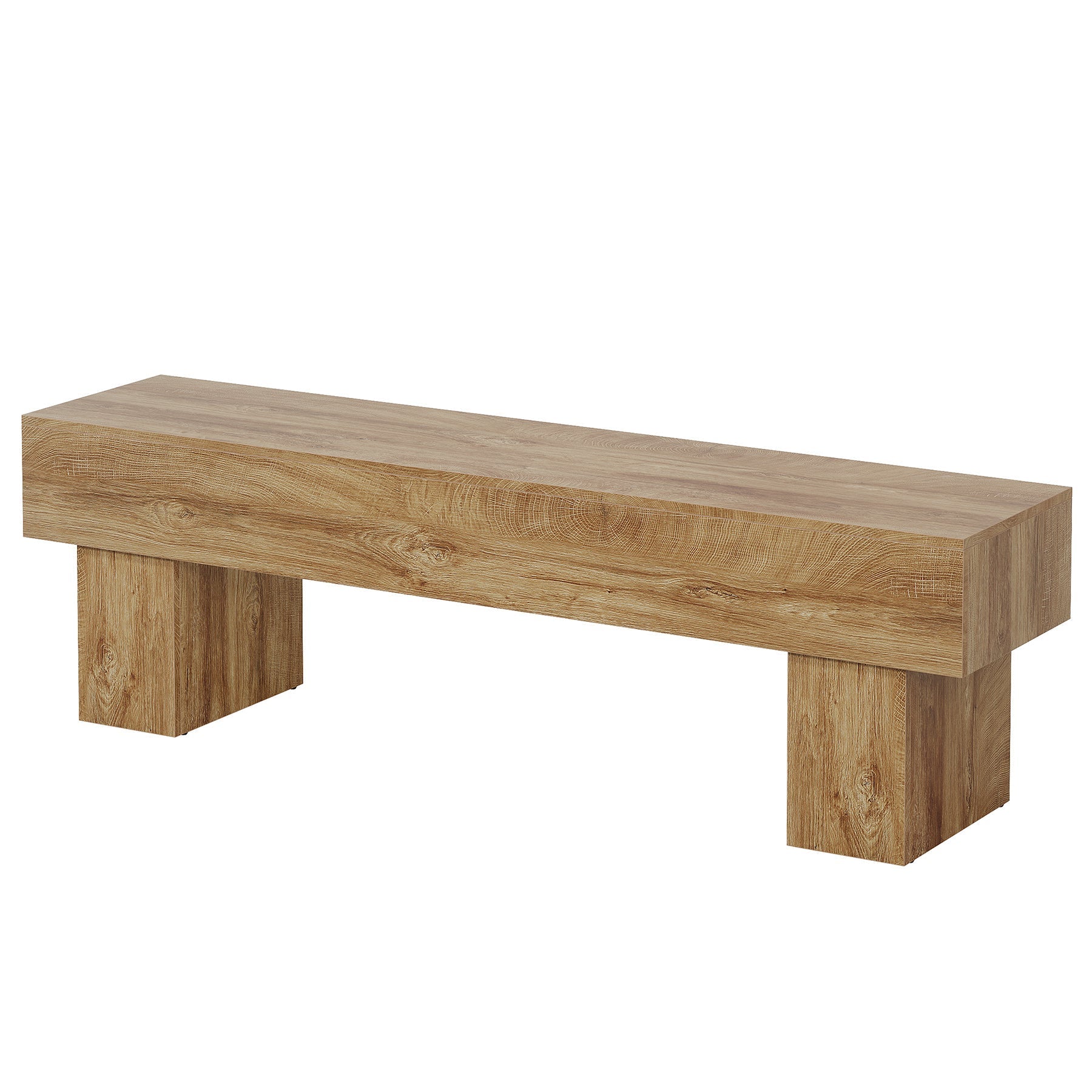 Tribesigns Soporte para TV de 160 cm, Centro multimedia de estilo rústico para sala de estar y televisión.