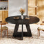 Tribesigns Mesa de comedor, Mesa de cocina redonda de 120 cm para 4 personas