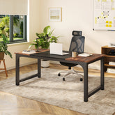Simple Conference Table, Rectangular Meeting Table Computer Desk Tribesigns 3